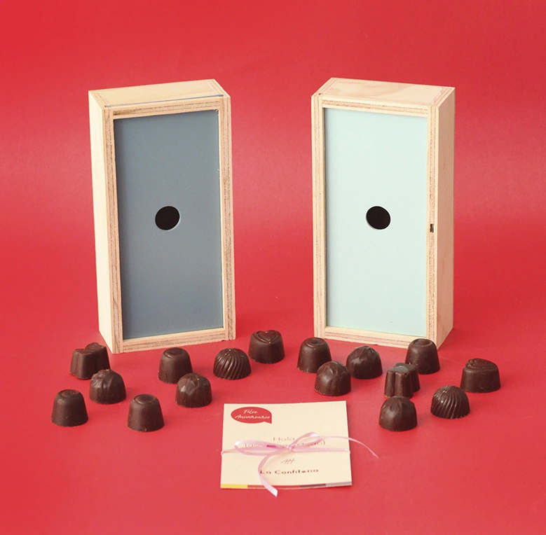 Trufas de doble empaque para regalo de aniversario