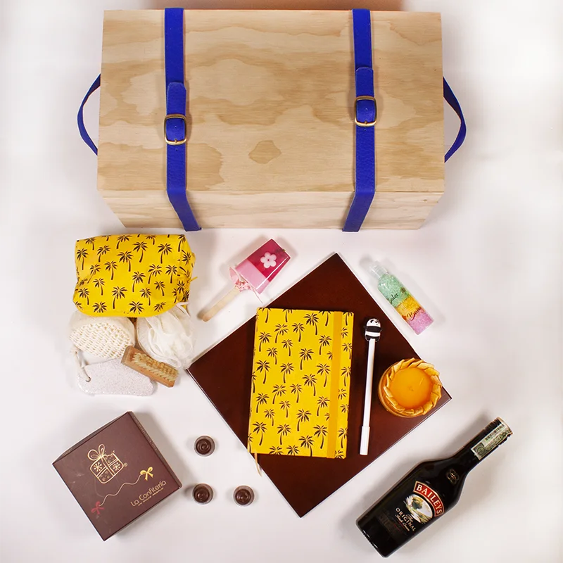 Kit de regalo y caja de chocolates